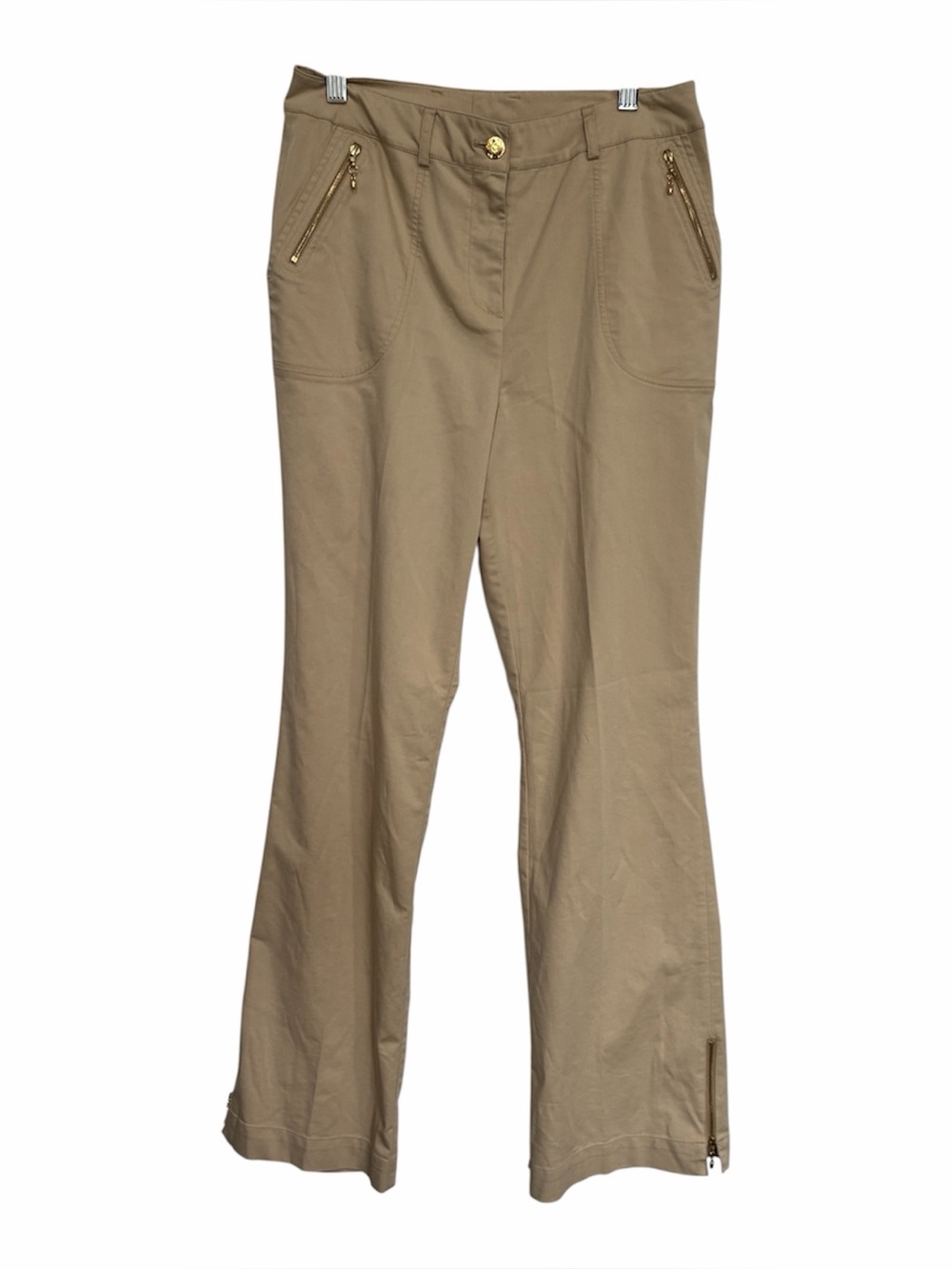St. John collection by Marie Gray khaki ankle zip pants sz 4
